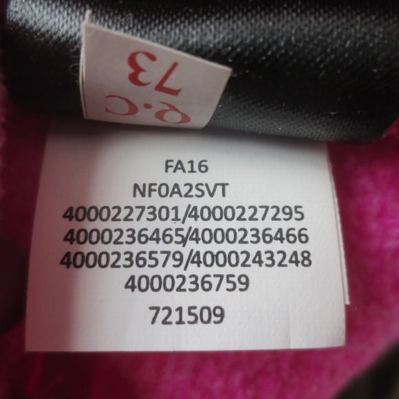 North Face Tundra Hoodie Jacket Women Medium Pink Full Zip Fleece Sweater Casual - Picture 8 of 11